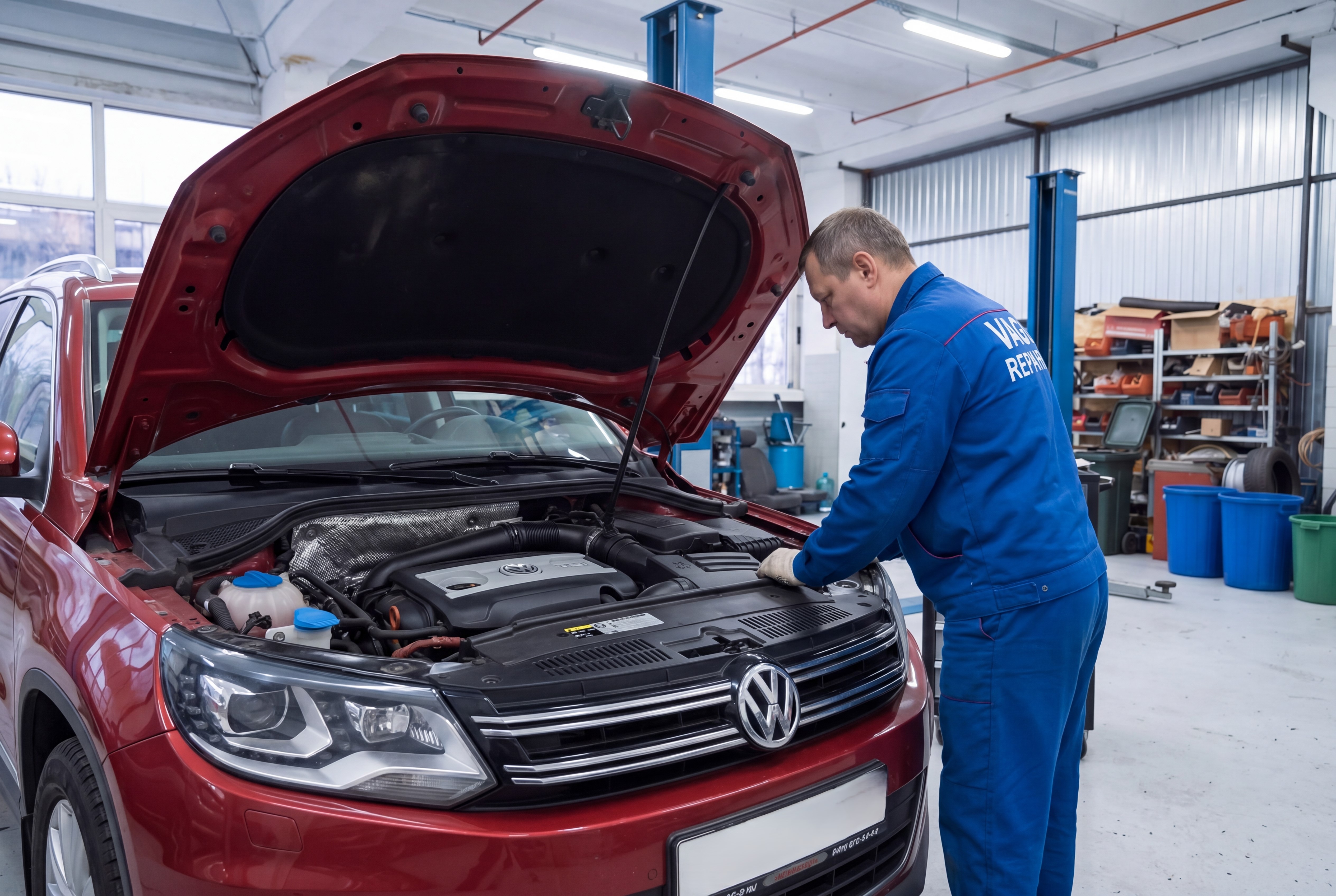 Замена прокладки клапанной крышки на Tiguan
