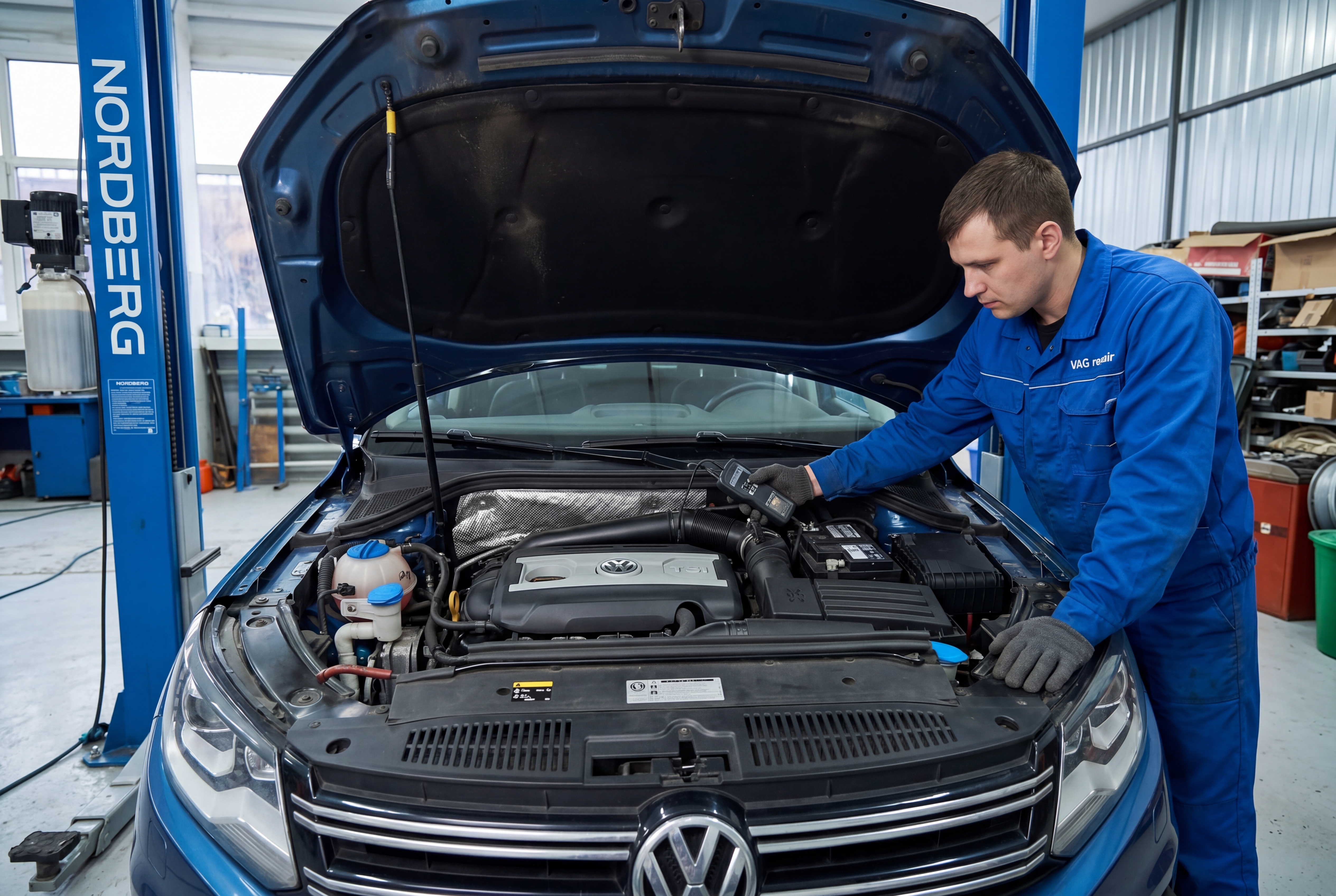 Разбираем двигатель Tiguan