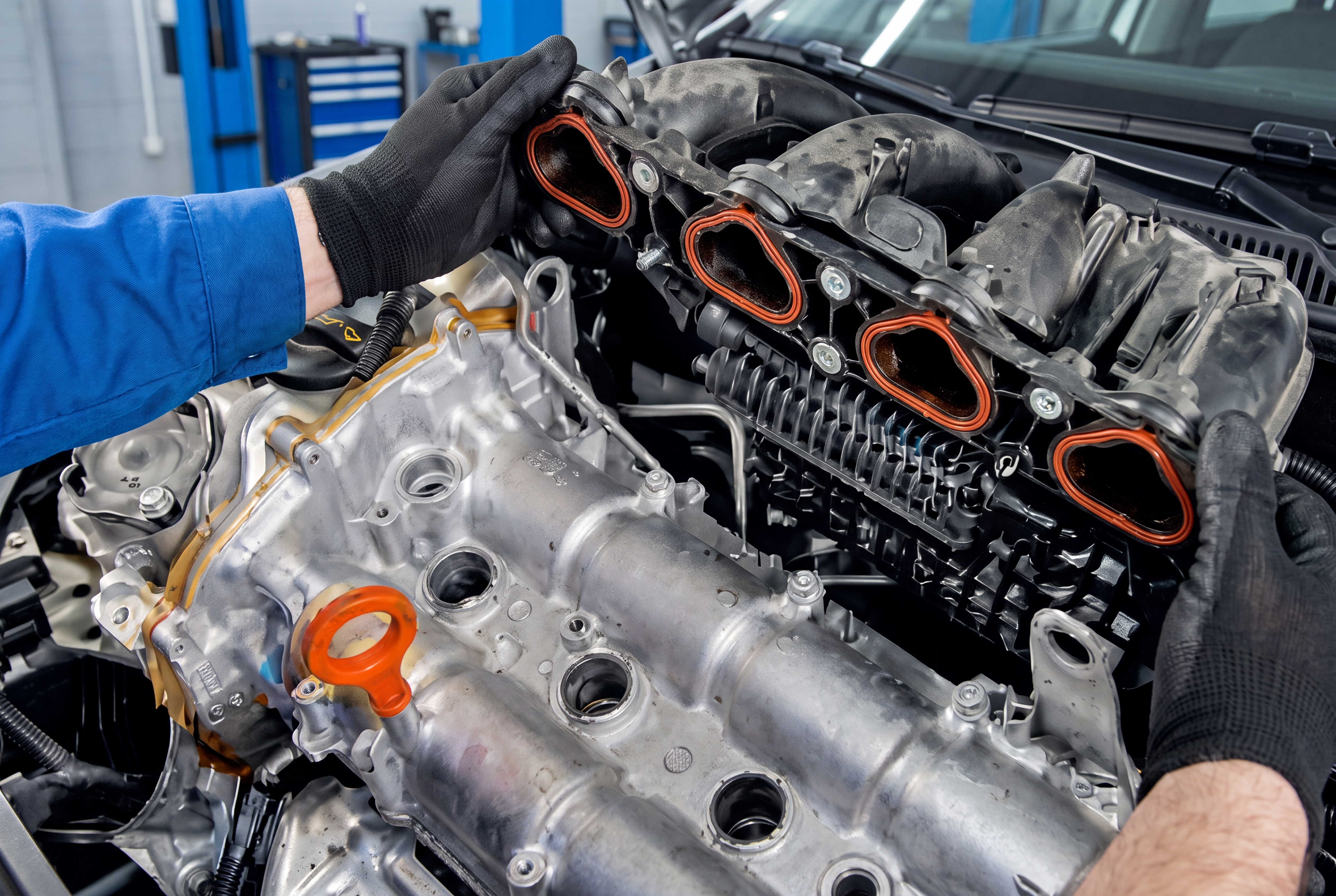 Замена впускного коллектора и прокладки Volkswagen Polo