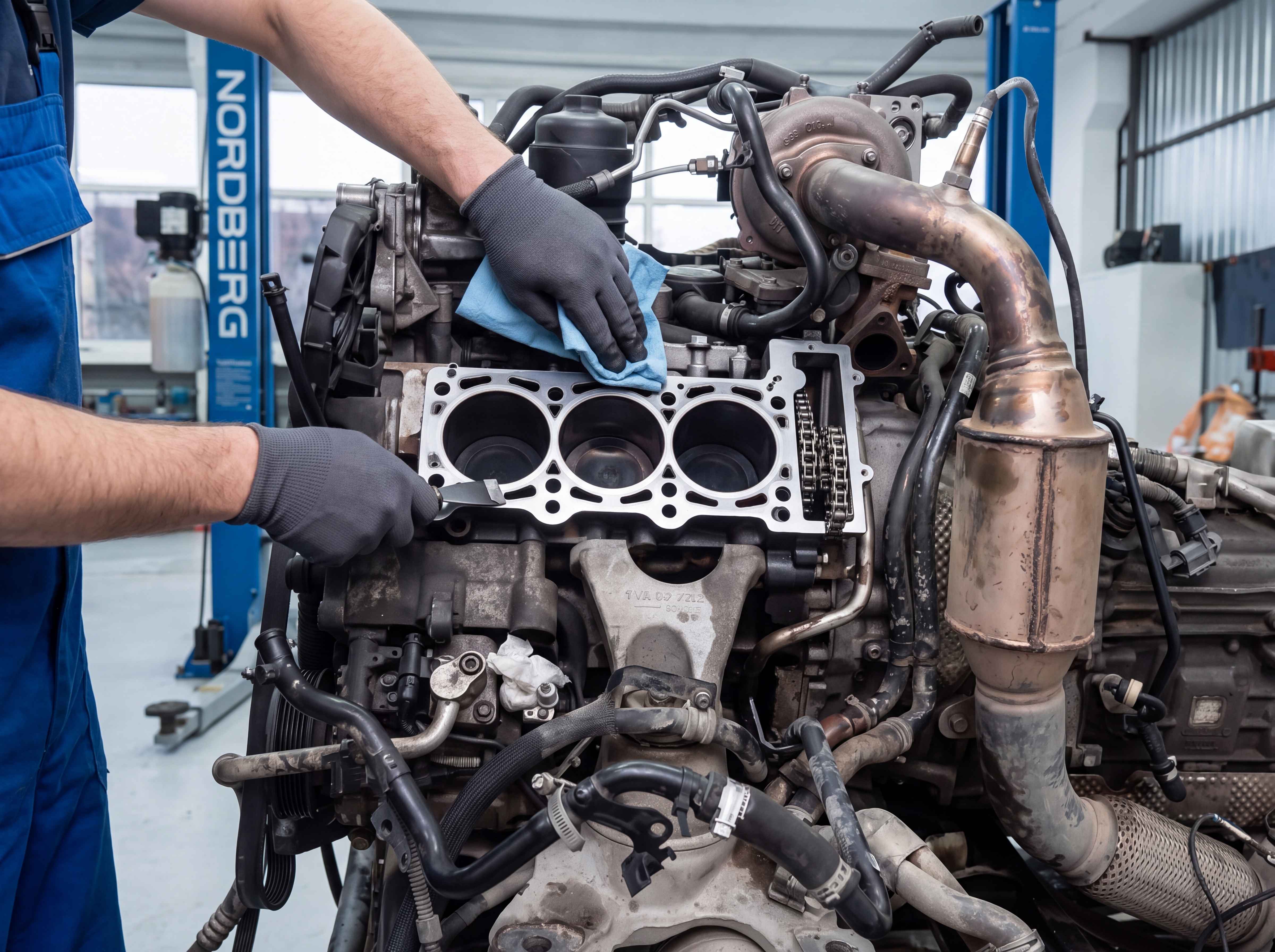 Замена ГБЦ и прокладки Volkswagen Touareg