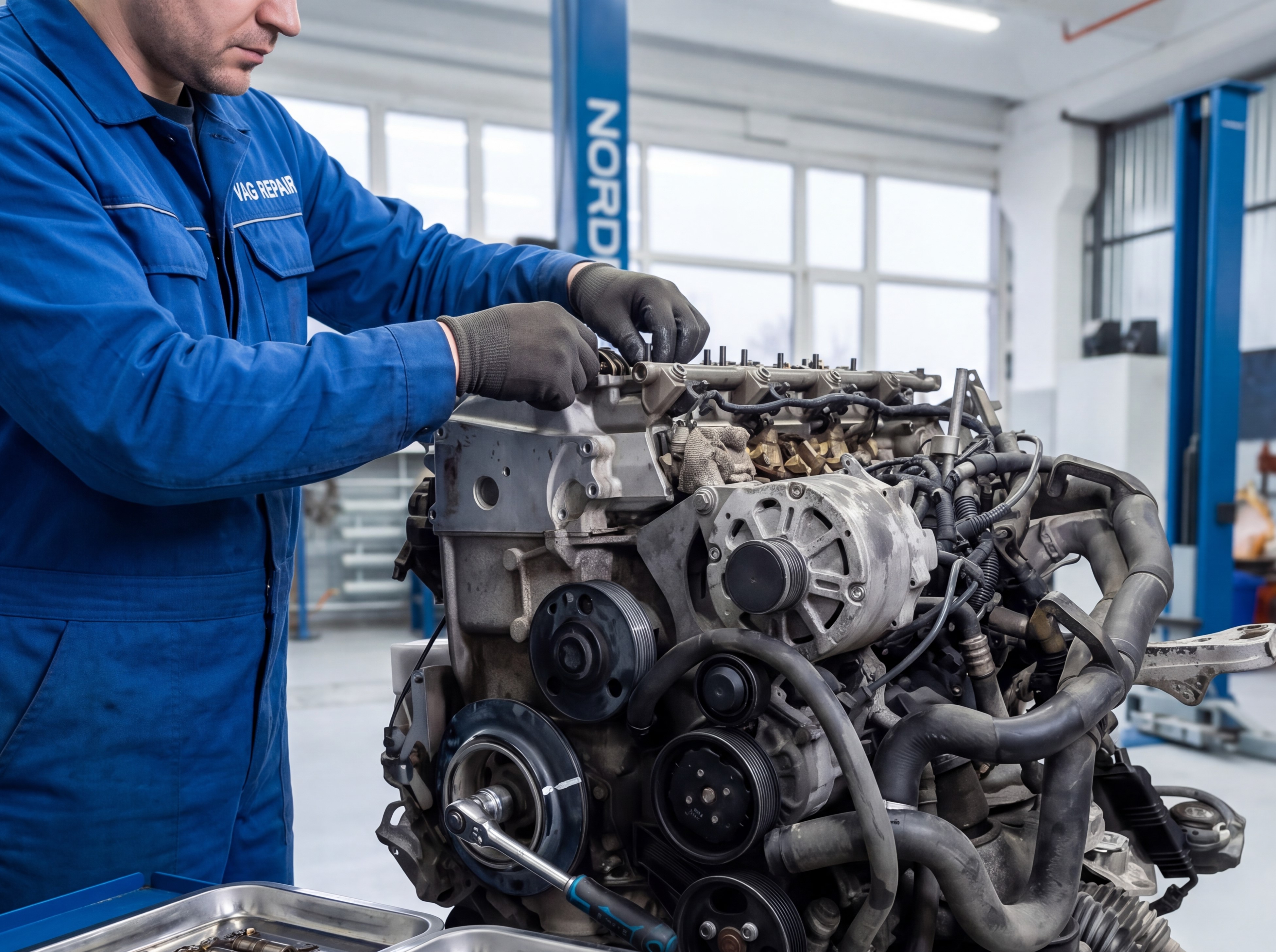 Замена гидрокомпенсаторов Volkswagen Touareg