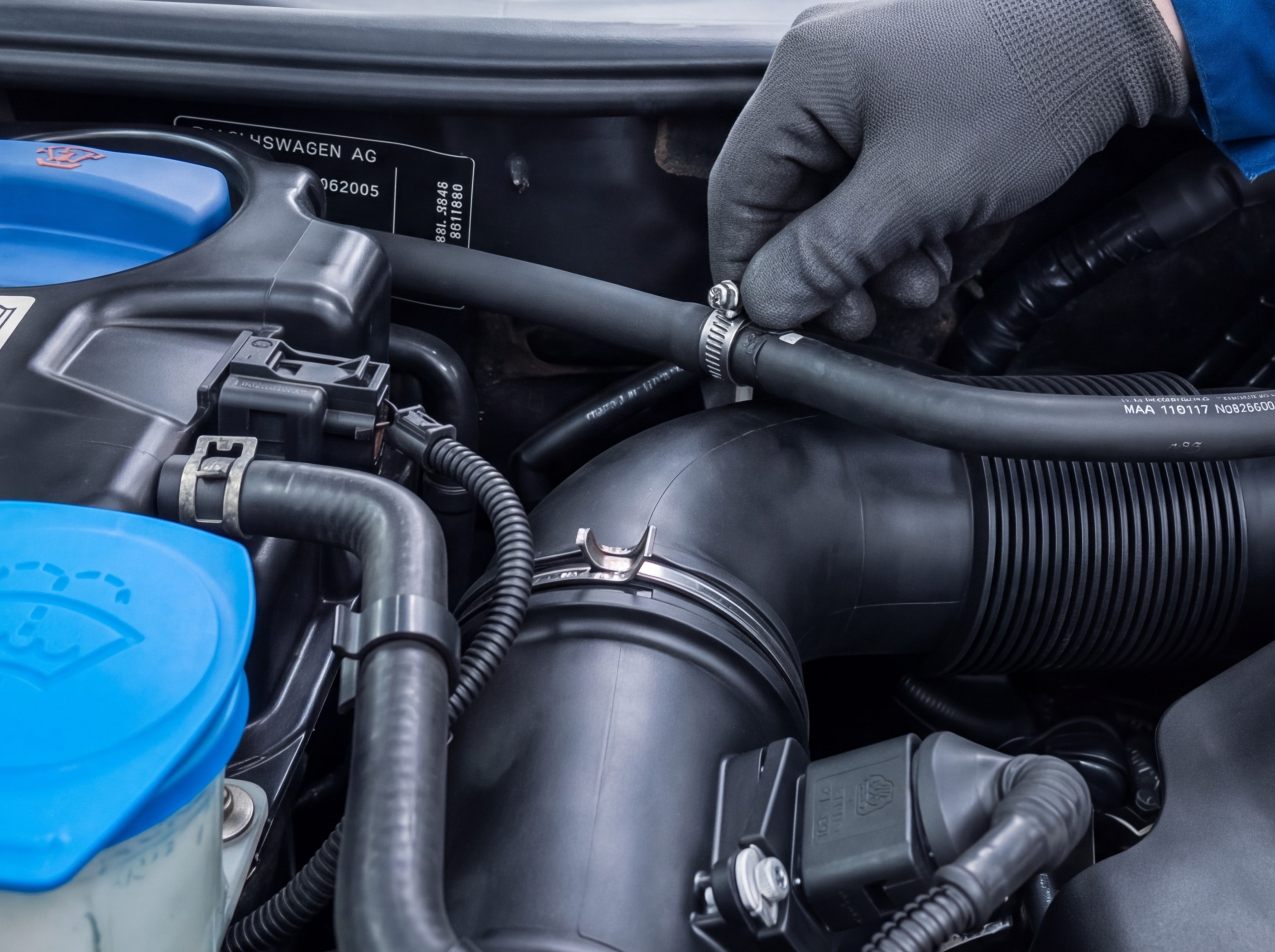 Замена расширительного бачка Volkswagen Touareg