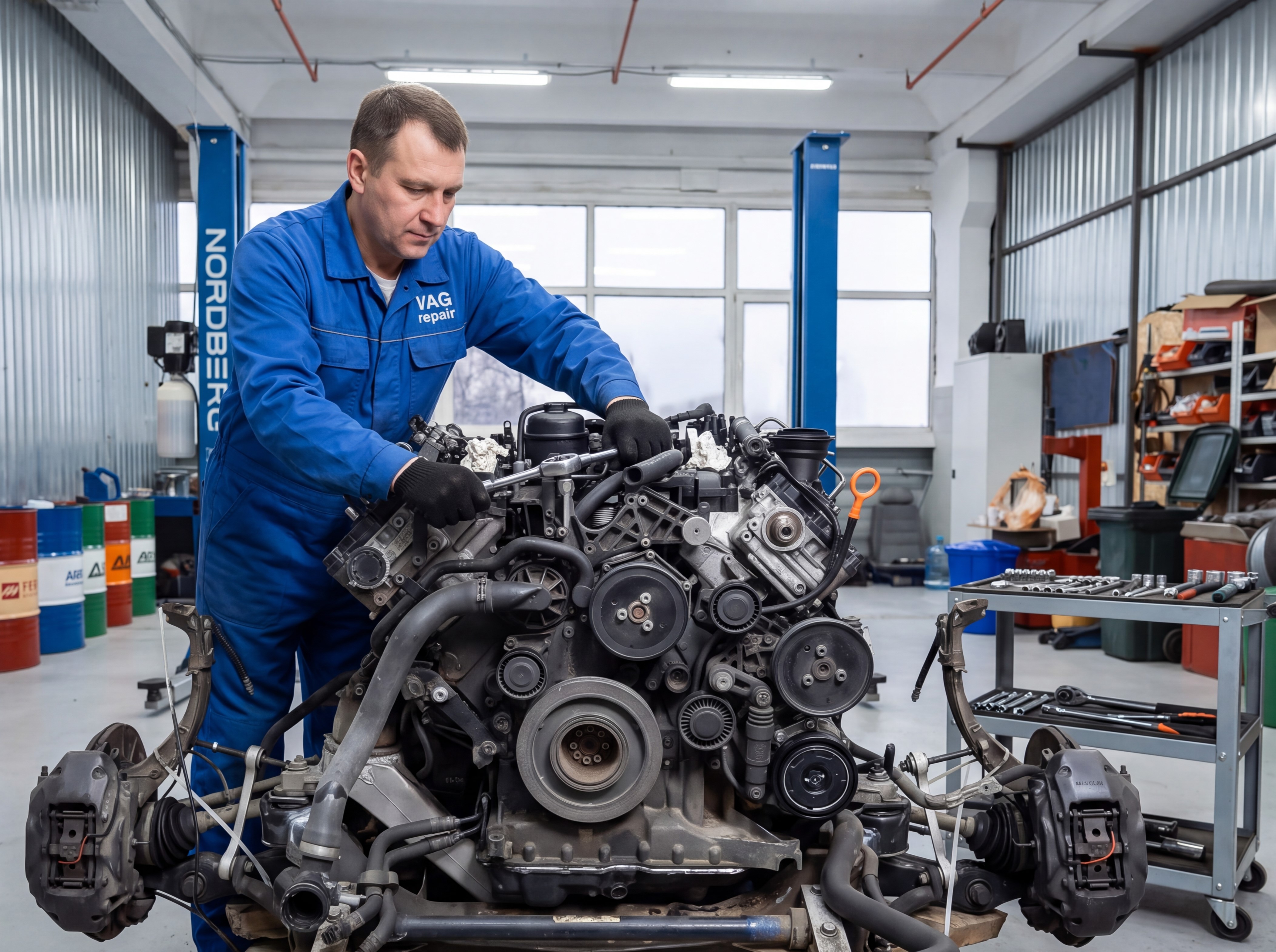 Капитальный ремонт двигателя Volkswagen Touareg