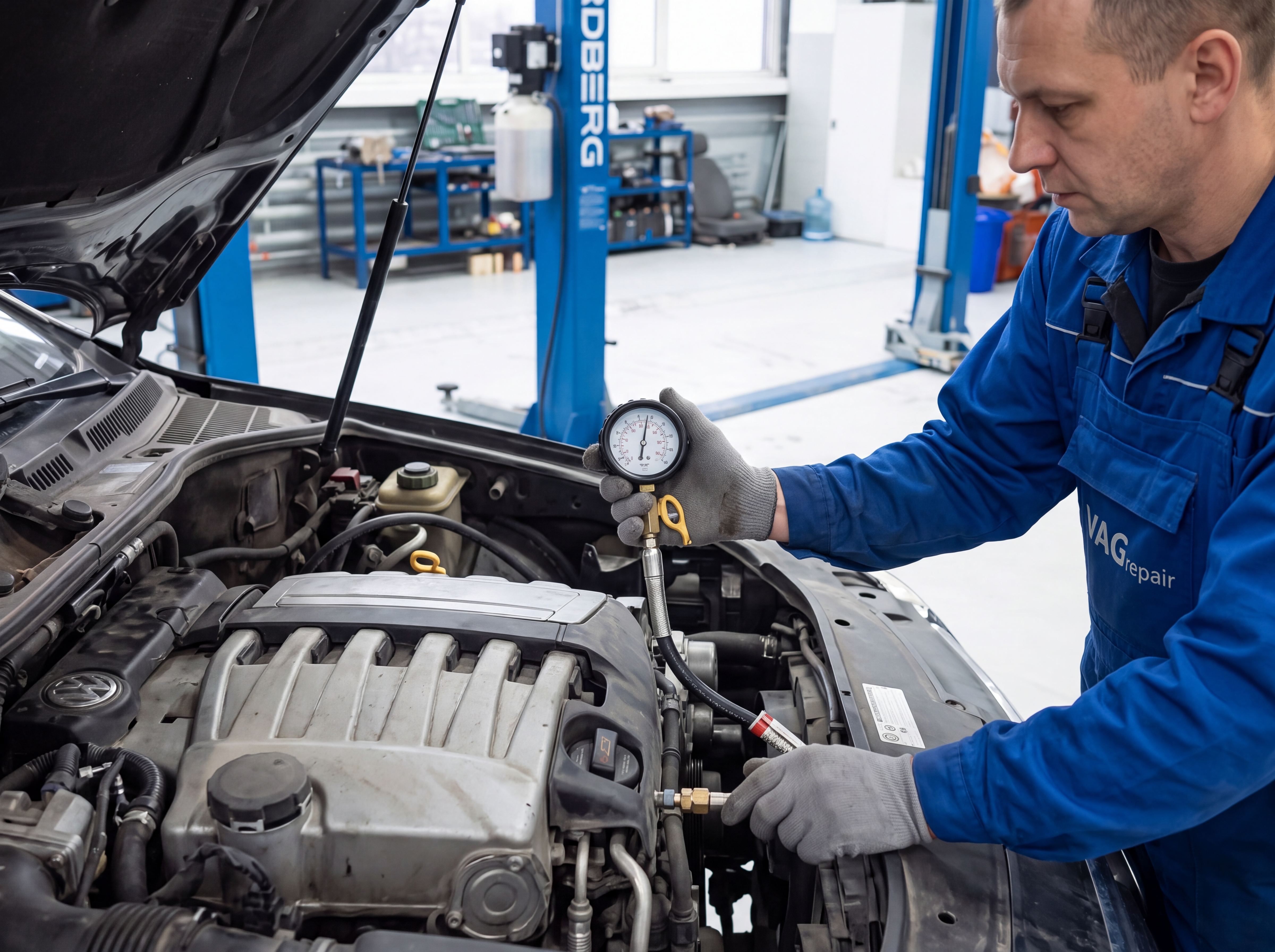 Замена масляного насоса и прокладки Volkswagen Touareg