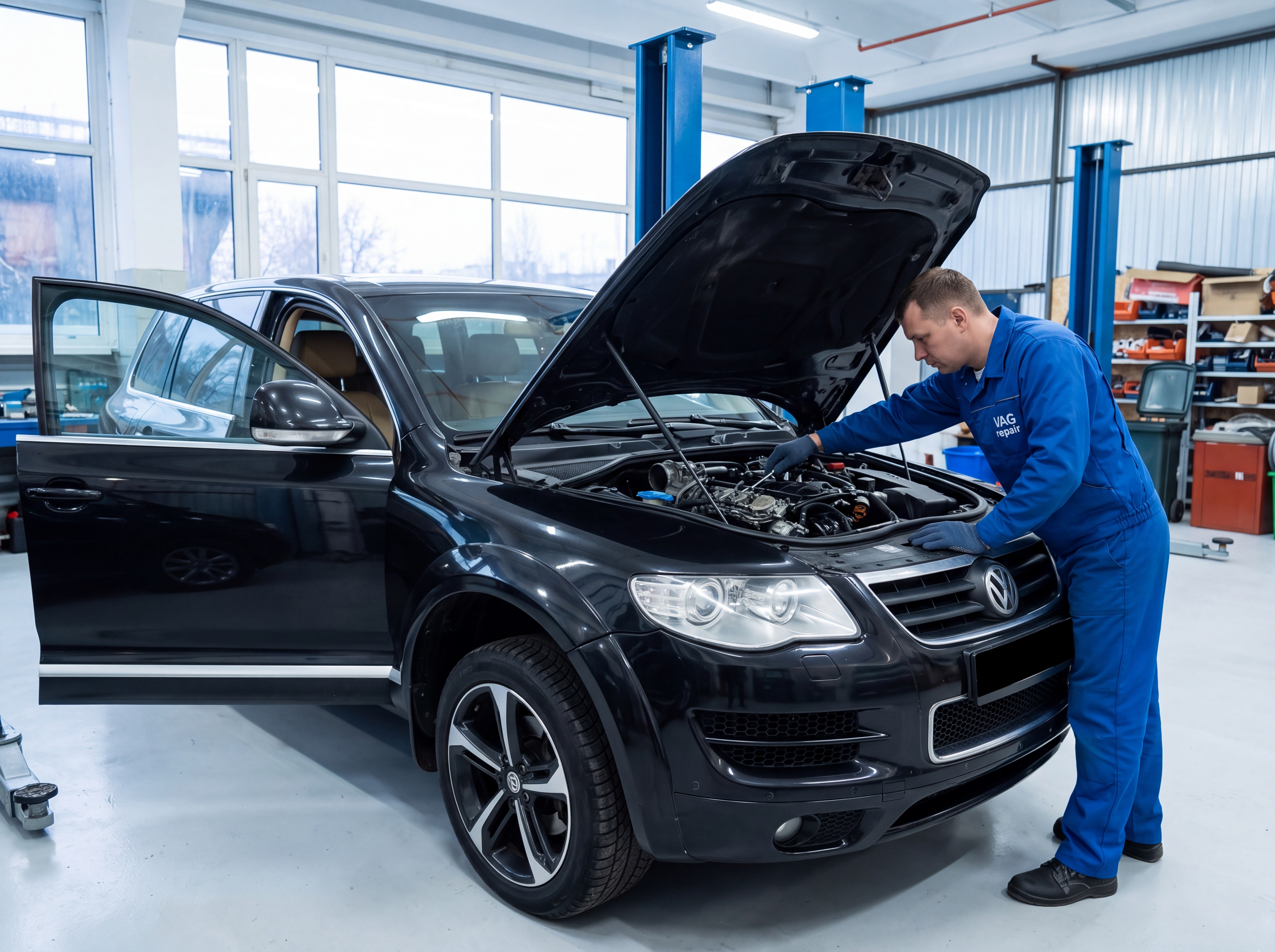 Замена датчика распредвала Volkswagen Touareg