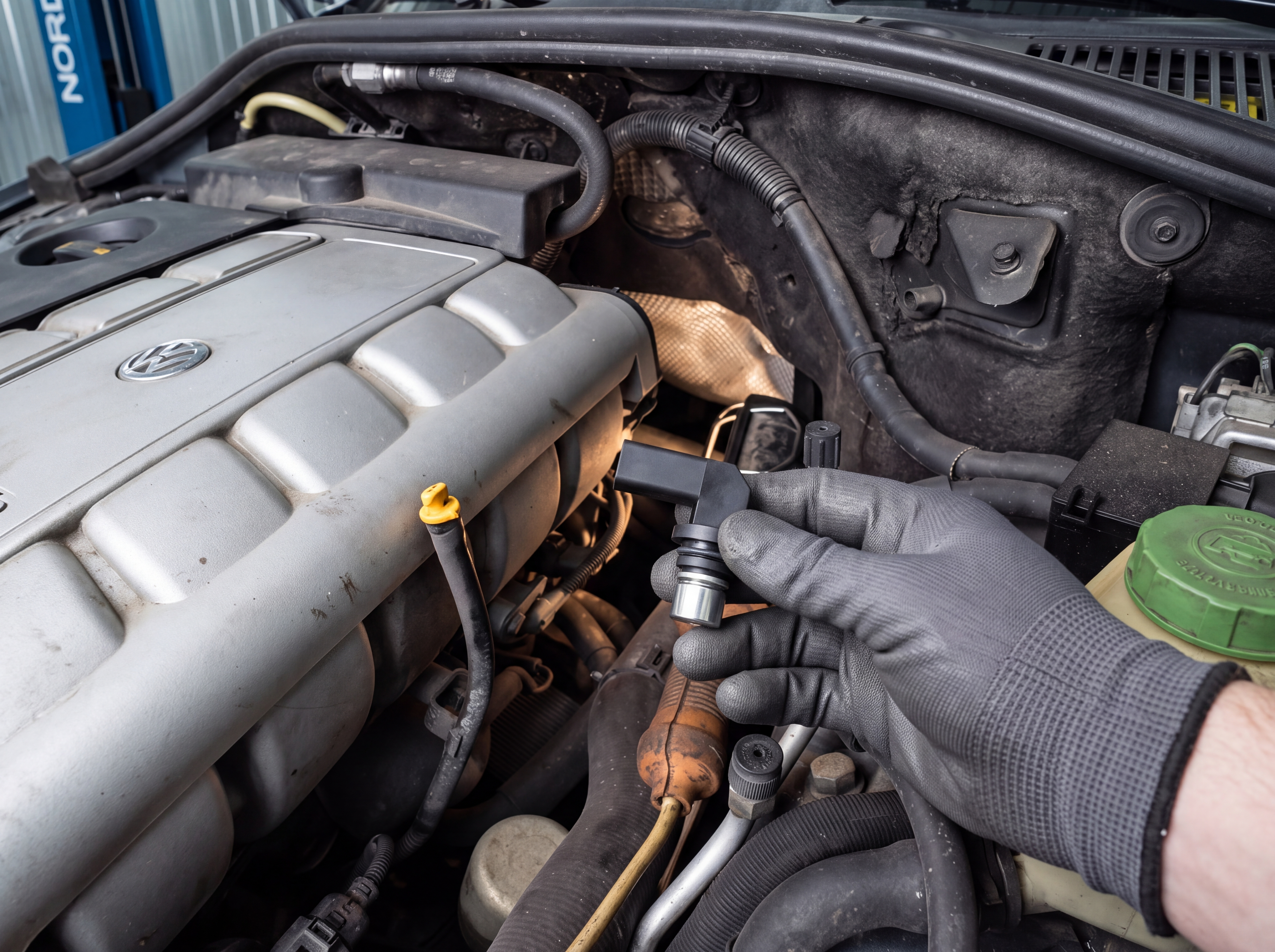 Замена датчика распредвала Volkswagen Touareg